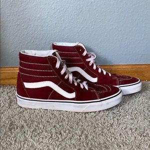 High-Top Maroon Vans